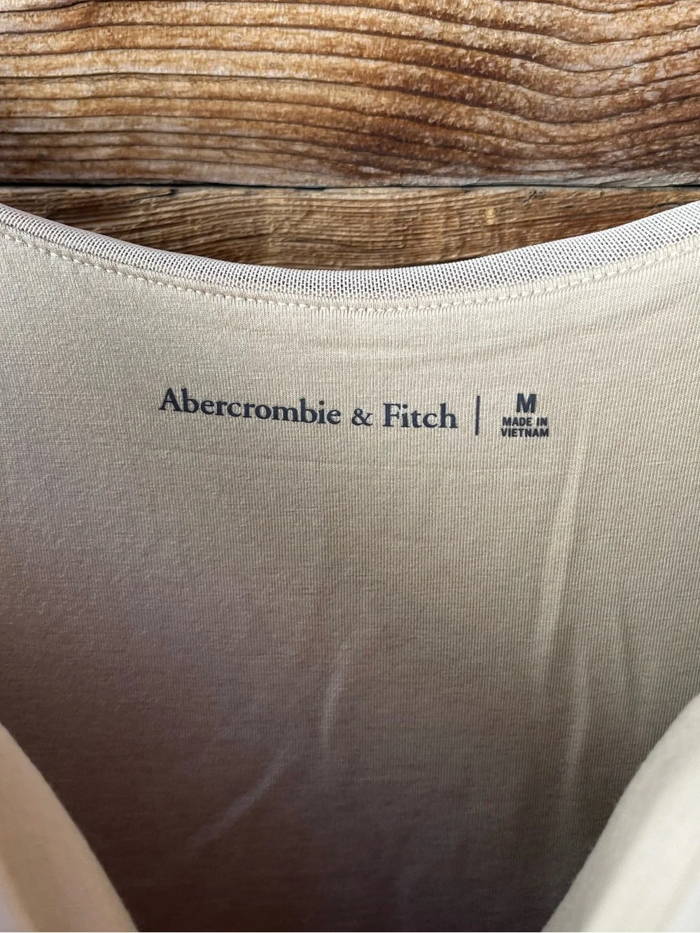 ABERCROMBIE & FITCH | NWT Sleeveless Beige Tan Chiffon Maxi Dress M